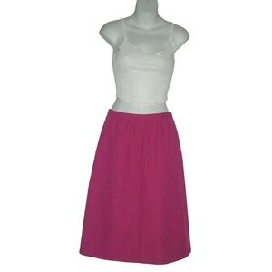 Vintage Pink Skirt Pencil Barbiecore Barbie Fuchsia Office Secretary Retro Sz 10